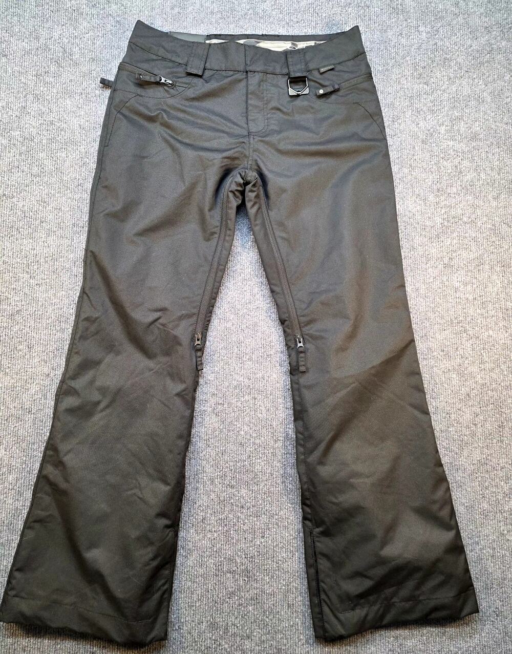 Vintage Oakley Techwear Ski Snowboard Pants Black Y2K Gorpcore Geometric Lining
